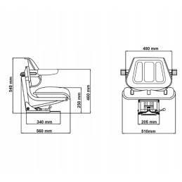 Dviejų dalių pakabos sėdynė c 330 c 360