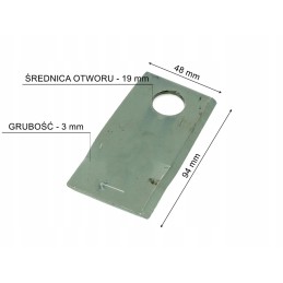 Dešinysis vejapjovės peilis Krone 151385 0 4189300001 kt418