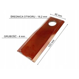 Vejapjovės peilis kairysis john deere cc21780 cc44005 78422