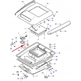 Vhd9052 kabinos stogo tvirtinimo varžtas
