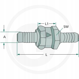 Vienpusis atbulinis vožtuvas