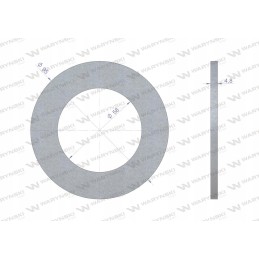 Frikcinės sankabos pamušalas 95x58x4 8 Warynski