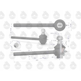 Kairysis rutulinis šarnyras mf 3 originalus ursus