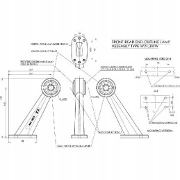 Halogeninis priekinis ir galinis gabaritinis žibintas, LED 506bp