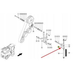 077157 1 diržo įtempiklio kamštis