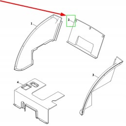 Te2s453010003k galinės kabinos apdaila