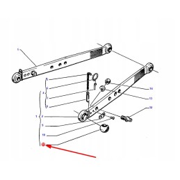 886429m1kr apatinės svirties rutulys, kategorija 2 2 o28