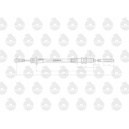 Stabdžių trosas l 830mm c 330m originalus Ursus