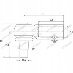 Strypo rutulinis šarnyras ford 6710 7710 7910 8210