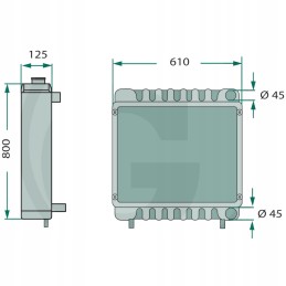 Radiatorius deutz lamborghini pats 4428070
