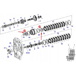 F824100360110 Powershift sankabos krepšelio stūmoklis