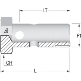 Perpildymo varžtas m16x1 5