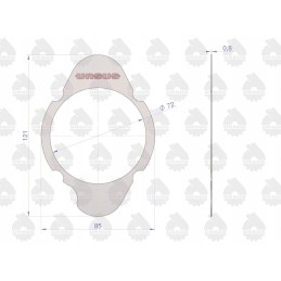 Kompresoriaus cilindro tarpiklis 950941 0 8mm c 360