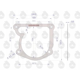 Vandens siurblio sandariklis 950613 krazelitas 0 8mm c 360
