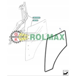 Durų stiklo sandariklis new holland t4 t5 84224130