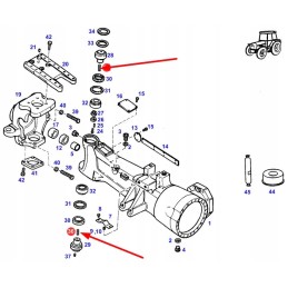 X412821800000 ašies tilto kaiščiai m8 x 1 25 x 35