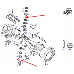 X412821800000 ašies tilto kaiščiai m8 x 1 25 x 35