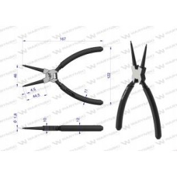 Apsauginės replės 180 colių Warynski