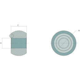 Apatinis jungties rutulys, 1 2 kategorija, tvirtas granitas