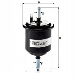 Kuro filtras mann filtras wk551 mann filtras 4011558