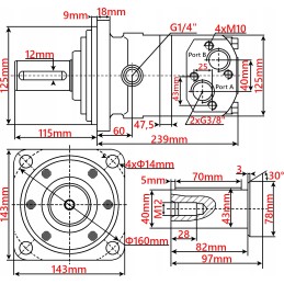 Hidraulinis variklis bm6 bmt omt 630 cm3 alsg4 gr4