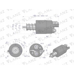 Starterio jungiklis su massey mf4 reduktoriumi