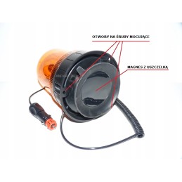 Gaidžio įspėjamoji lemputė 12 24v h1 magnetinis kištukas