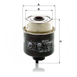 Keičiamas kuro filtras mann filtras wk8112 mann filtras