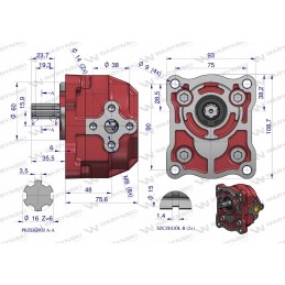 Hidraulinis pakėlimo siurblys t 25, 6 frezos