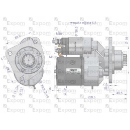 Starteris su magnetono tipo reduktoriumi 9142745 john