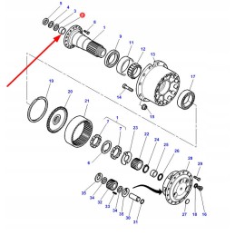 3903489m1 priekinės ašies tarpiklio įvorė