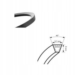 Spz 612 diržas, sustiprintas presu, įtempimo perdavimas