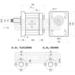 Daugiklis 1 3 8 ww siurblys 94l tualeto hidrolideris
