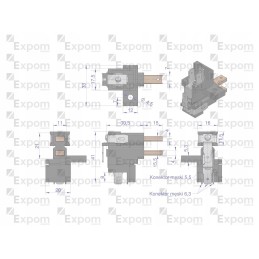 Šepečių laikiklis su generatoriaus šepečiais ex23000