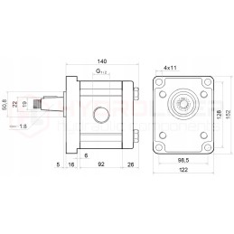 Daugiklis 1 3 8 w siurblys 67l hidrolideris