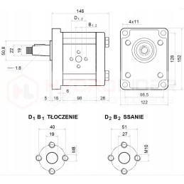 Daugiklis 1 3 8 w siurblys 80l hidrolideris