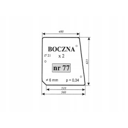 Šoninis langas mf 255 ursus 4512 77