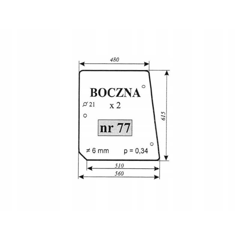 Šoninis langas mf 255 ursus 4512 77