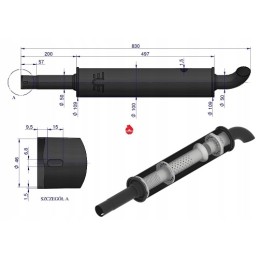 Apvalus duslintuvas 830mm c 330 orig ursus 42402071u