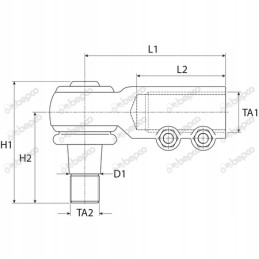 Rutulinio šarnyro dėklas ih 724 824 1046 946