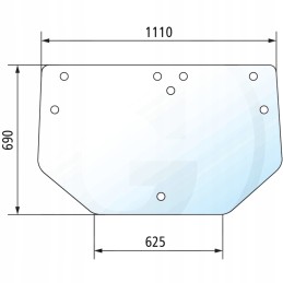 Langas john d 5300 5400 galinis 5410 galinis er047360