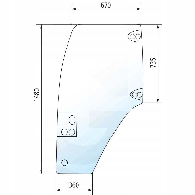 Stiklo dėklas jx 55 60 65 70 75 80 kairės durys