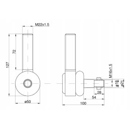 Stabdžių šarnyras 670098 0 claas rm 670098