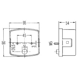 JD Case Steyr galinis žibintas kairėje