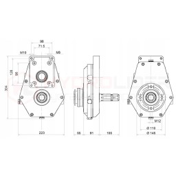 Daugiklis 20kw 1 3 8 gw gr2 gr3 wl hidrolideris