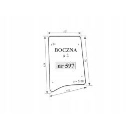 Šoninis langas zetor 10540 9540 8540 naujas 597