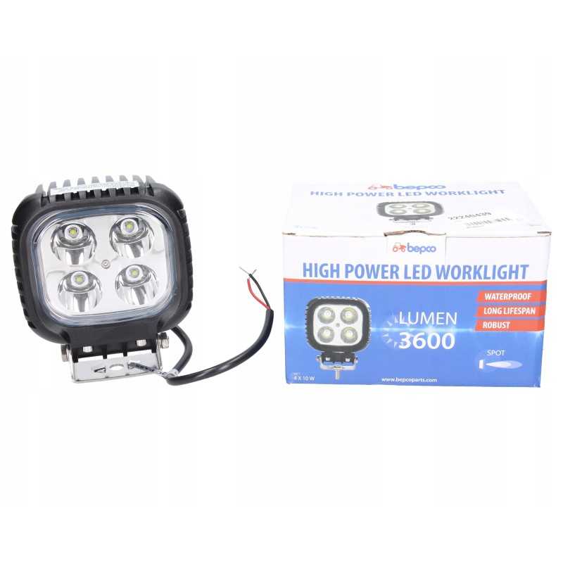 LED darbo lempa 40w 3600lm fokusuota šviesa