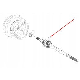 P5m31701114 kairiosios priekinės ašies pavaros velenas