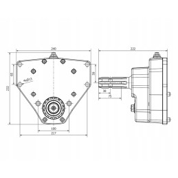 Pavarų dėžė Cyclops PZ30 PTO krautuvui 1 3
