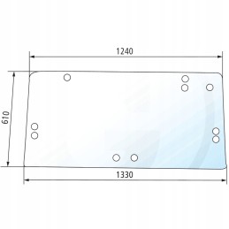 Galinio lango dėklas ih 650s40198c1 granitas